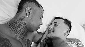 Casa comigo in a gay interracial proposal