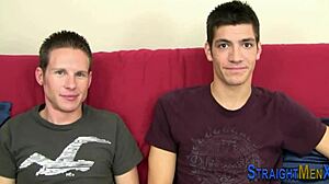 Straighty guy gives head and rides in gay encounter