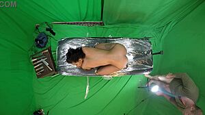 dayanara dexter in pov fetish scene, teasing with bdsm elements.