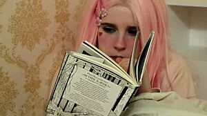 Cutie Bubblegum saw me filming but failed to grab the camera!