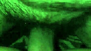 Single fucks slut wife, creampies hairy pussy in threesome