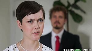 my small 18+ secretary jade valentine gets pov blowjob