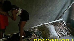 worker in rio de janeiro arrives at the site finds stepdaughter alone and works with her