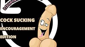 Encouraging gay cock sucking session