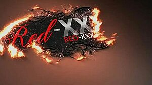 Mature Red Rubs Pussy On Outdoor Deck