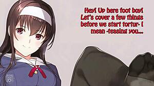 Anime feet jerk off challenge