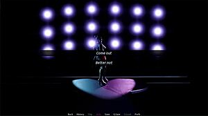 Blair explores the rift in a Halloween costume