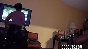 i'm givin more ass trainin to dis eager ebony slut in da rough gangbang