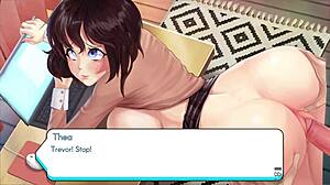 Gamer Girl Thea Plays With Big Tits In Hentai Style