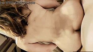 asian queen masturbates in open-air bath before intense sex