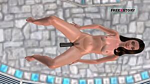 Why Watch Cute Girl Masturbate with Bottle by Pool?