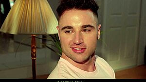 Gay blowjob and anal sex with two men