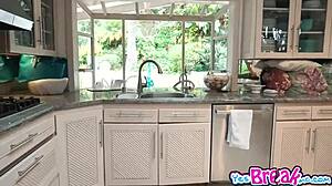 Cindy Starfall blowjob the plumber's filthy cock