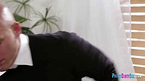 Hardcore Couple Bends Over for Rough Doggystyle on Sofa