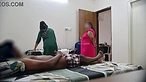 Indian Gay Flashes Cock To Two Maids Simultaneously