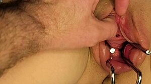 milf with pumped and squirting action in mirror