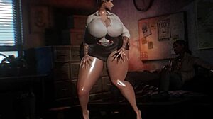 Big Tits Anime Girl Gets Interracial Office Fuck