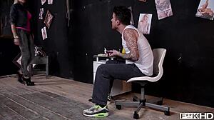 Roping spanking & ass fucking in the studio gives kayla green many orgasms