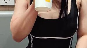 Today i will be the dessert for my cute petite couple.