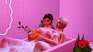 stepmom and stepdaughter stage hard anal gangbang with futanari mistresses in sims 4 anime hentai animation