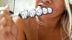 Milf Plays With Dildo In Her Pussy For Fetish Fun