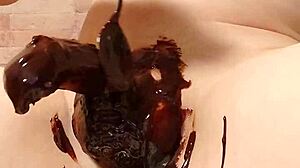 Japanese Gay Couple Cooks Chocolate Banana with Tender and Playful Vibes