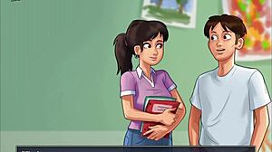 Summertime Saga 248 brings that shaved pussy and bent over doggystyle action.