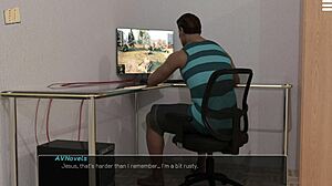 big tits knockout master dominates with ass play