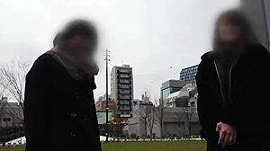 In this Asian scene, she reveals her small tits and ass.