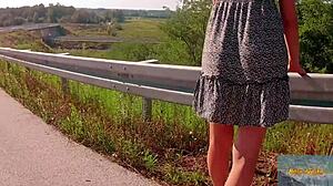 feeling so sexy while flashing and fingering my pussy outdoors