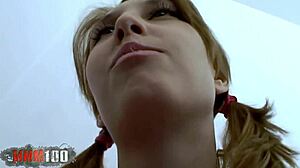 Porn Casting Features Busty Blonde Bitch in Hardcore Fucking Interview