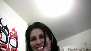 hot babe performs blowjob and fucks quickly