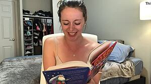 Reading Harry Potter hysterically while sitting on a vibrator for orgasm