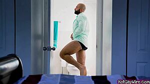 Guy Aroused By Hairy Stepdad In Rough Gay Sex Encounter