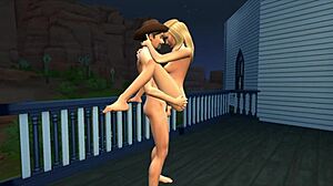 Wow! Ted and Meredith Rosswell Have a Hot Night in 3D Hentai Game - Part 2