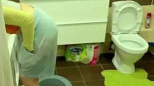 Hungry babe agrees to anything for food in pov blowjob missionary cowgirl doggystyle creampie on tight ass!