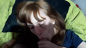 Young beauty sucks big cock of her stepbrother