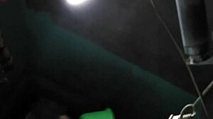 Young mom with big boobs takes shower