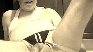 thomas odea, gay pornstar, shows off monster cock in solo