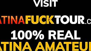 라티나 베이브가 관광객 큰 자지 깊게 느껴