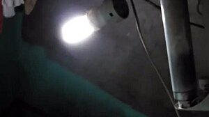 Young mom with big boobs takes shower