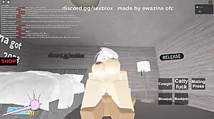 Big tits and boobjob lover gets missionary and assfucking in Roblox game