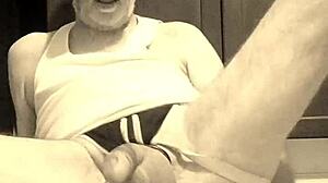 thomas odea, gay pornstar, shows off monster cock in solo