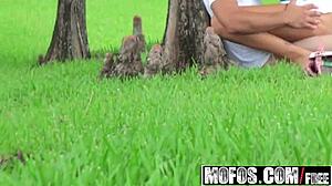 Alexis Grace gets it hard in public park