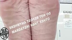 Asian feet at the office