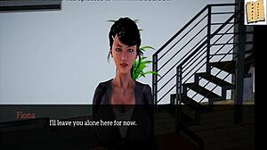 brunette with big tits fucks at office game