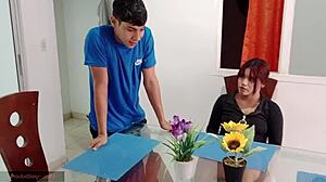 Stepsister sucks dick until cum in mouth