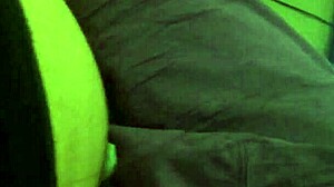 The lightskin amateur is doing a close up blowjob