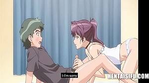 Damn! Japanese teen takes over with steamy anime action in subtitles
