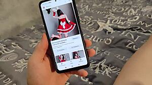 Christmas wish: anal bunny gets double creampie and blowjob